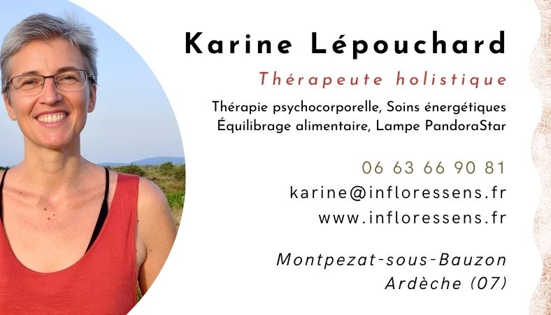 Mentions légales thérapie holistique karine lépouchard infloressens