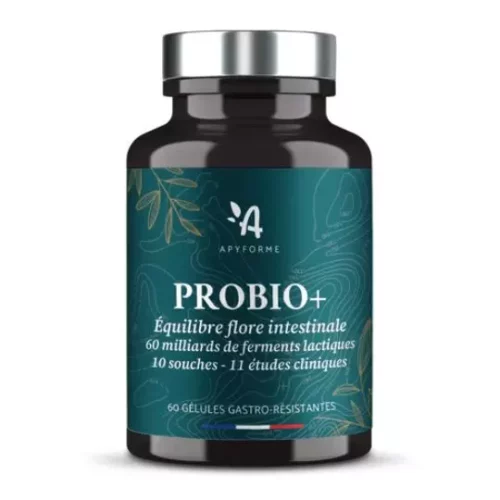 probiotique flore intestinale 60 milliards ufc/jour 60 gélules gastro résistantes apyforme